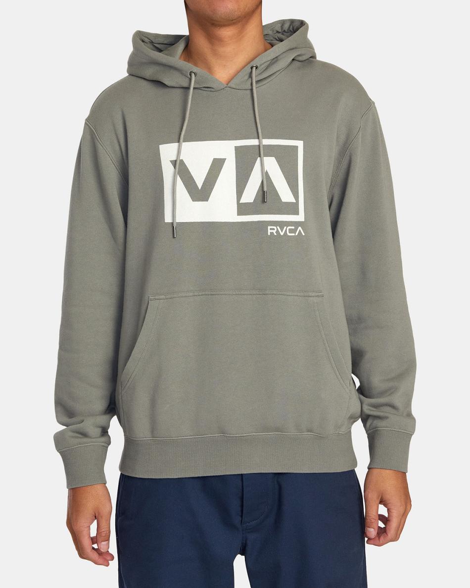 Aloe Rvca Balance Box Pullover Men's Hoodie | UUSND37892