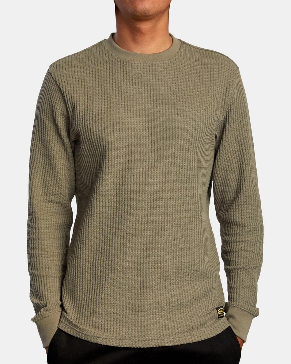 Aloe Rvca Day Shift Thermal Men's Long Sleeve | MUSFT39528