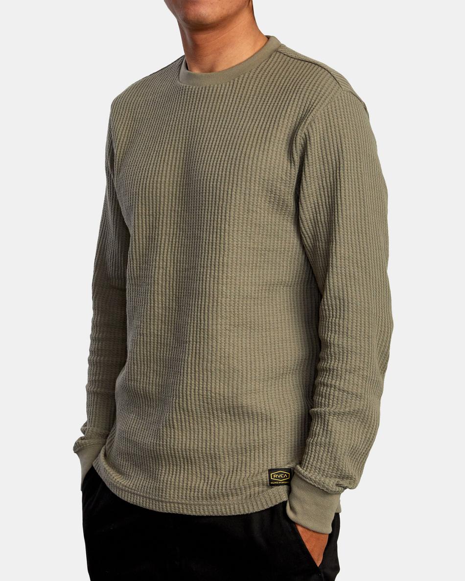 Aloe Rvca Day Shift Thermal Men's Long Sleeve | MUSFT39528