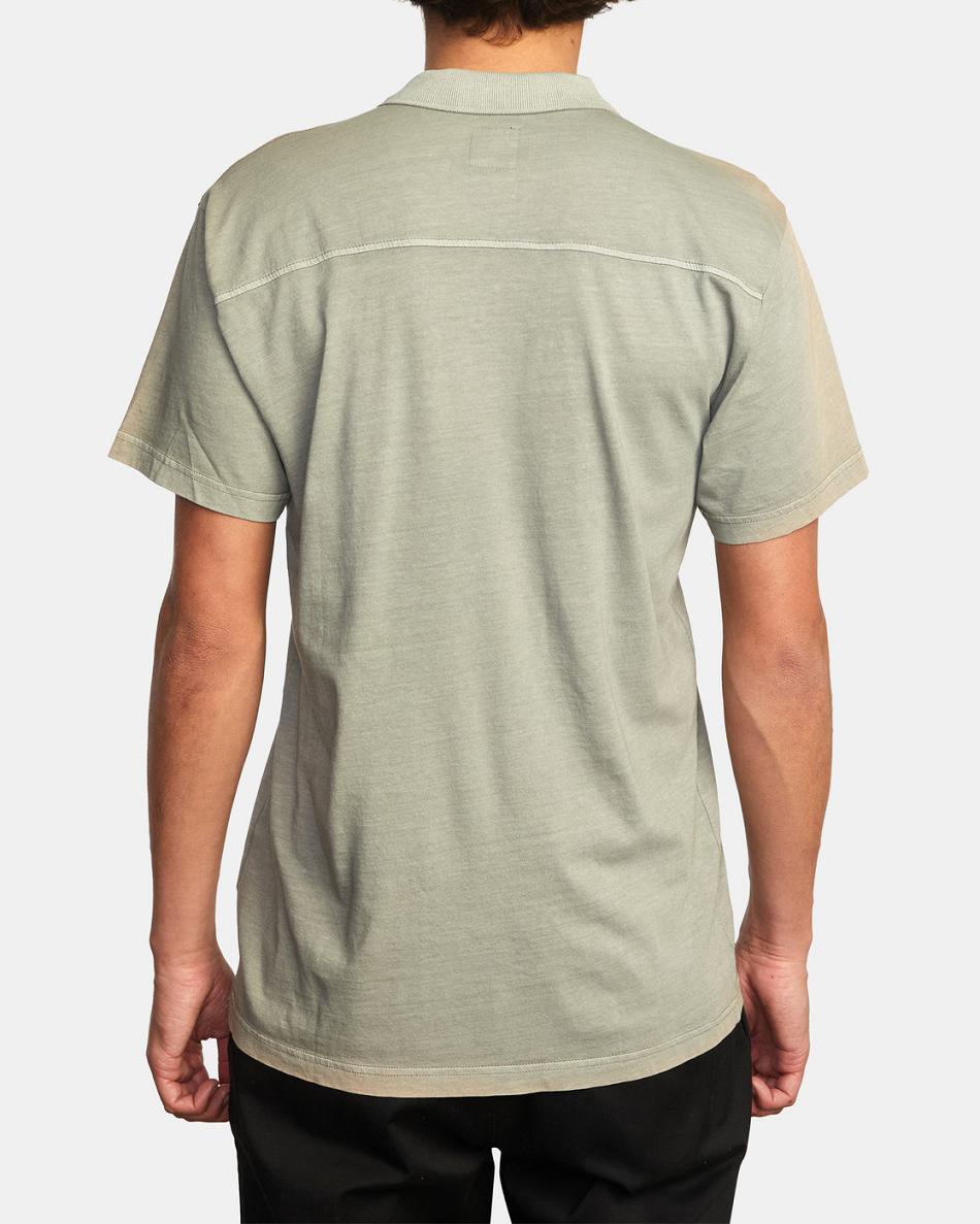 Aloe Rvca PTC Pigment Polo Men's T shirt | ZUSMJ21456