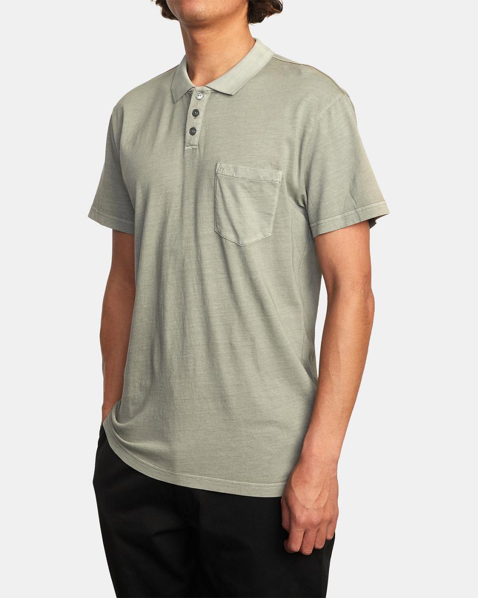 Aloe Rvca PTC Pigment Polo Men's T shirt | ZUSMJ21456