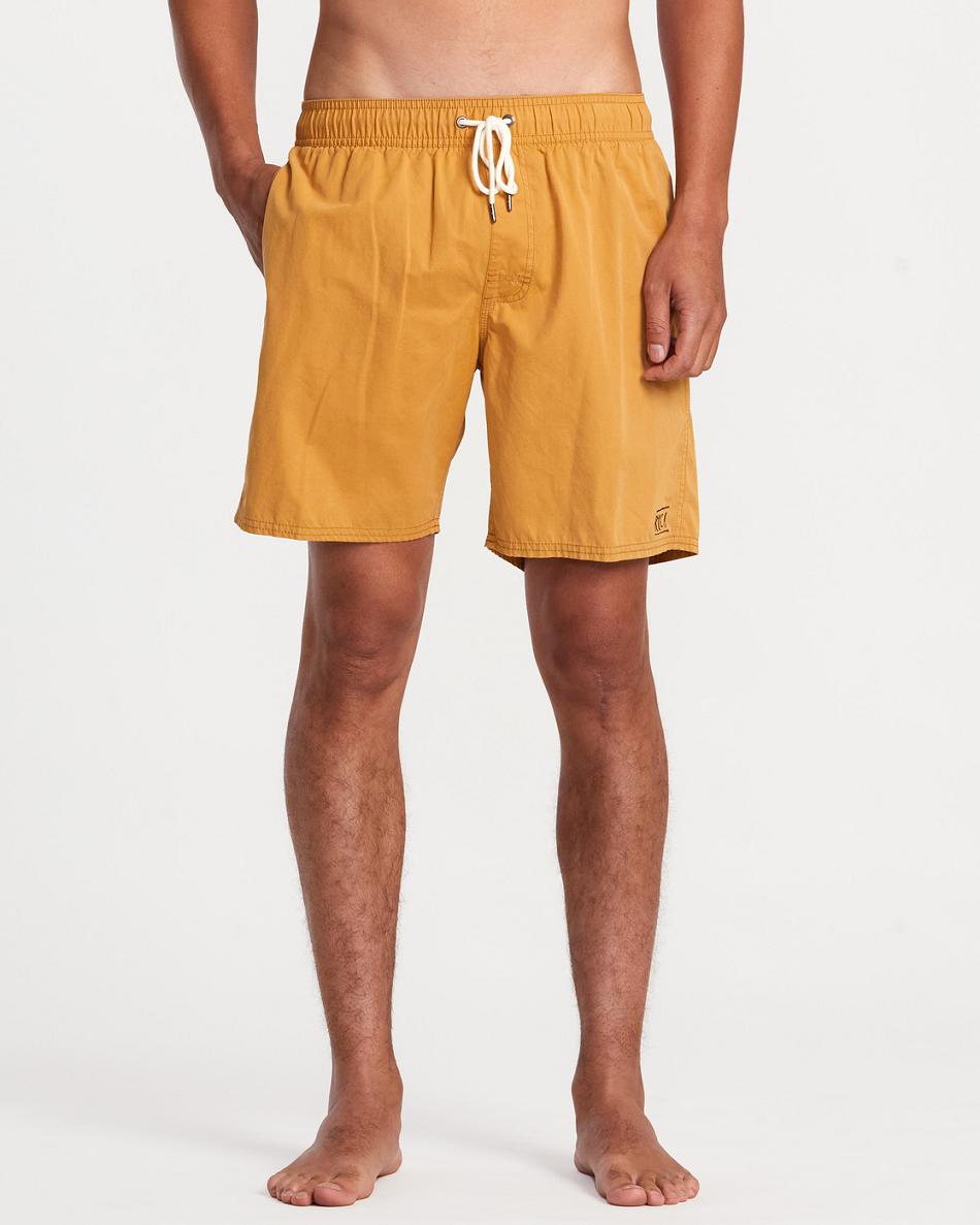 Apple Cinnamon Rvca Opposites Elastic 2 17 Men's Shorts | YUSVQ70499