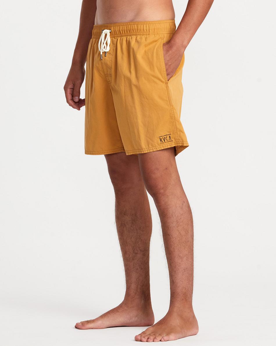 Apple Cinnamon Rvca Opposites Elastic 2 17 Men's Shorts | YUSVQ70499