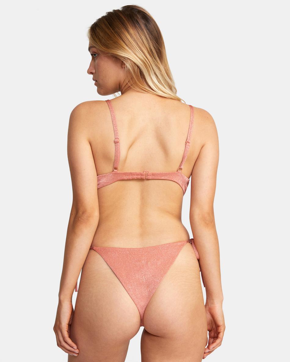 Apricot Rvca Strata Underwire Women's Bikini Tops | AUSWC57880
