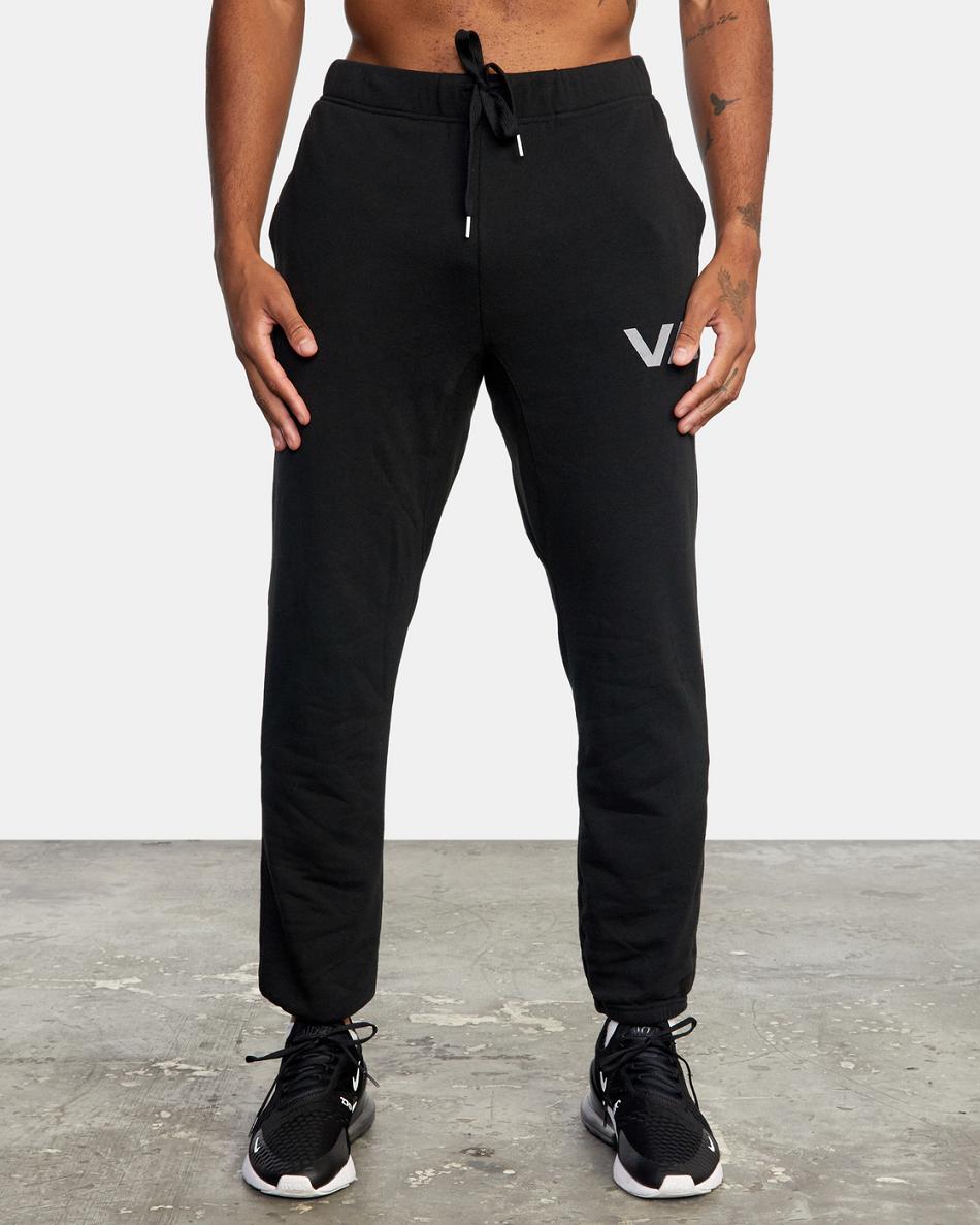 Black 2 Rvca Swift Men's Pants | XUSBH94757