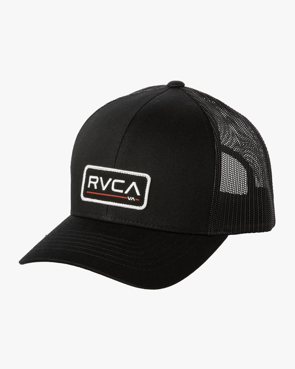 Black Black Rvca Ticket Trucker III Men\'s Hats | AUSWC67943