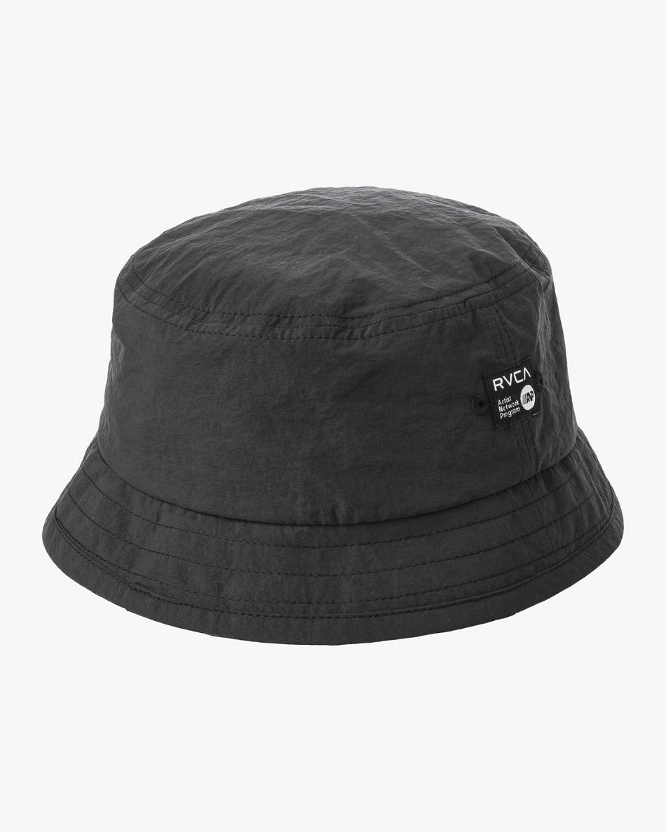 Black Rvca ANP Bucket Men\'s Hats | USEGJ97324