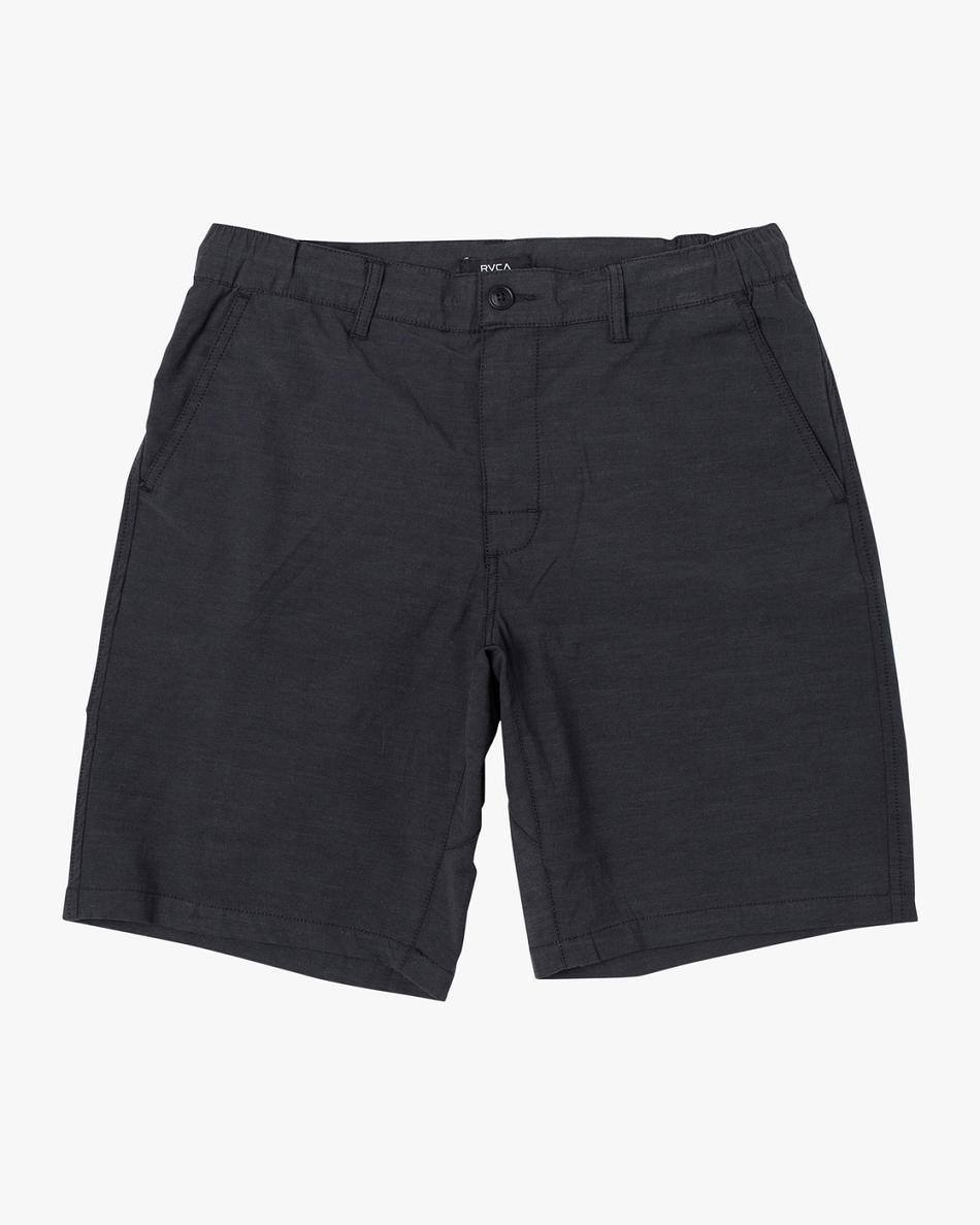 Black Rvca All Time Coastal Hybrid Boys\' Shorts | PUSER87441
