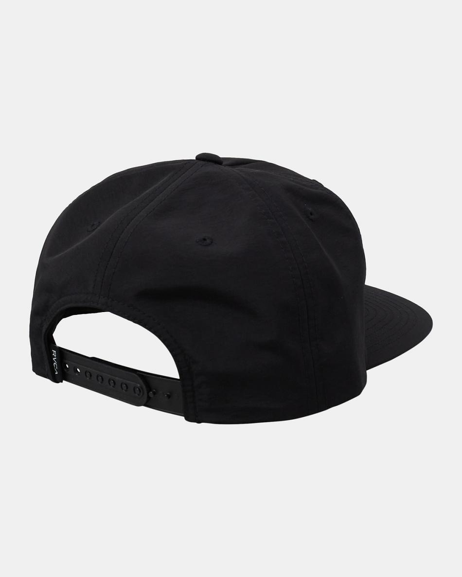 Black Rvca Andrew Pommier Rainbow Connection Snapback Men's Hats | USJKU35304