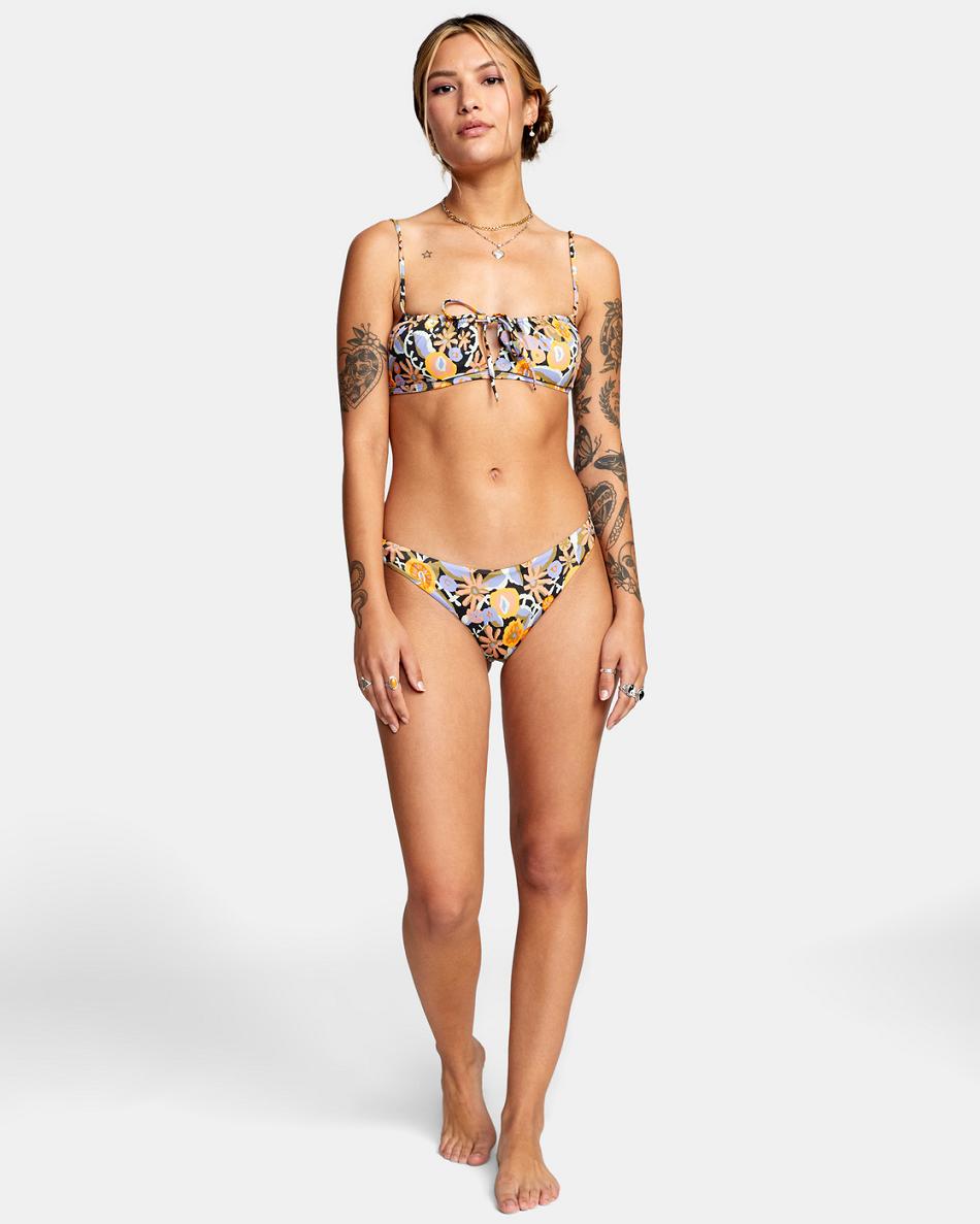 Black Rvca Avant Gardner Women's Bikini Tops | AUSDF75167