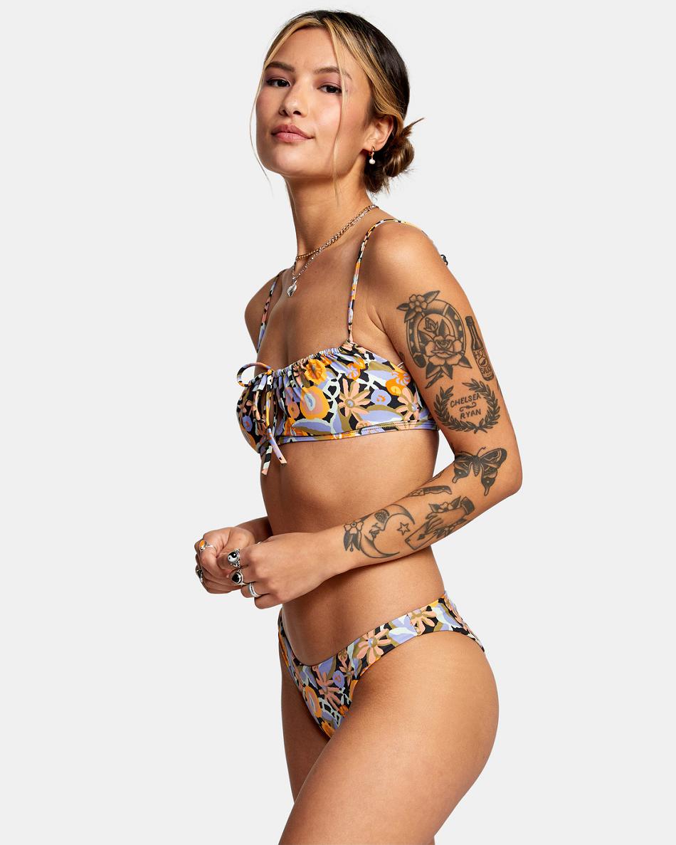 Black Rvca Avant Gardner Women's Bikini Tops | AUSDF75167