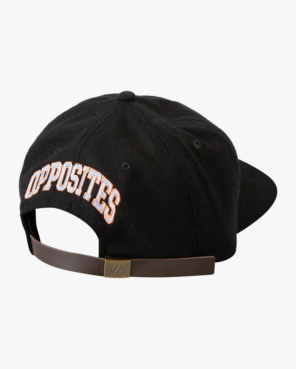 Black Rvca Balanced Claspback Men's Hats | USZPD38734