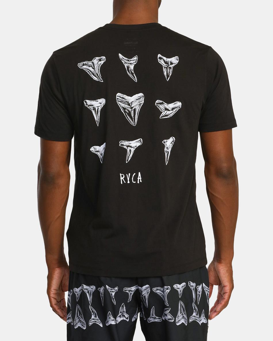 Black Rvca Ben Horton Hawaii Tee Men's Short Sleeve | USEGJ52299