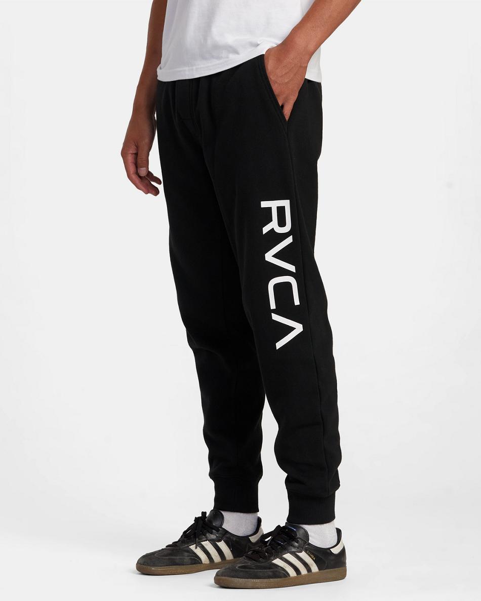 Black Rvca Big RVCA Men's Pants | USICD96031