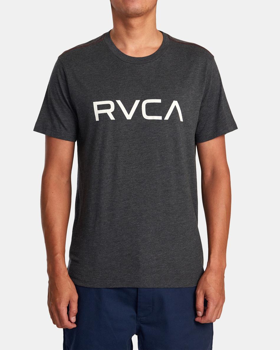 Black Rvca Big RVCA Tee Men's Short Sleeve | GUSEC96861