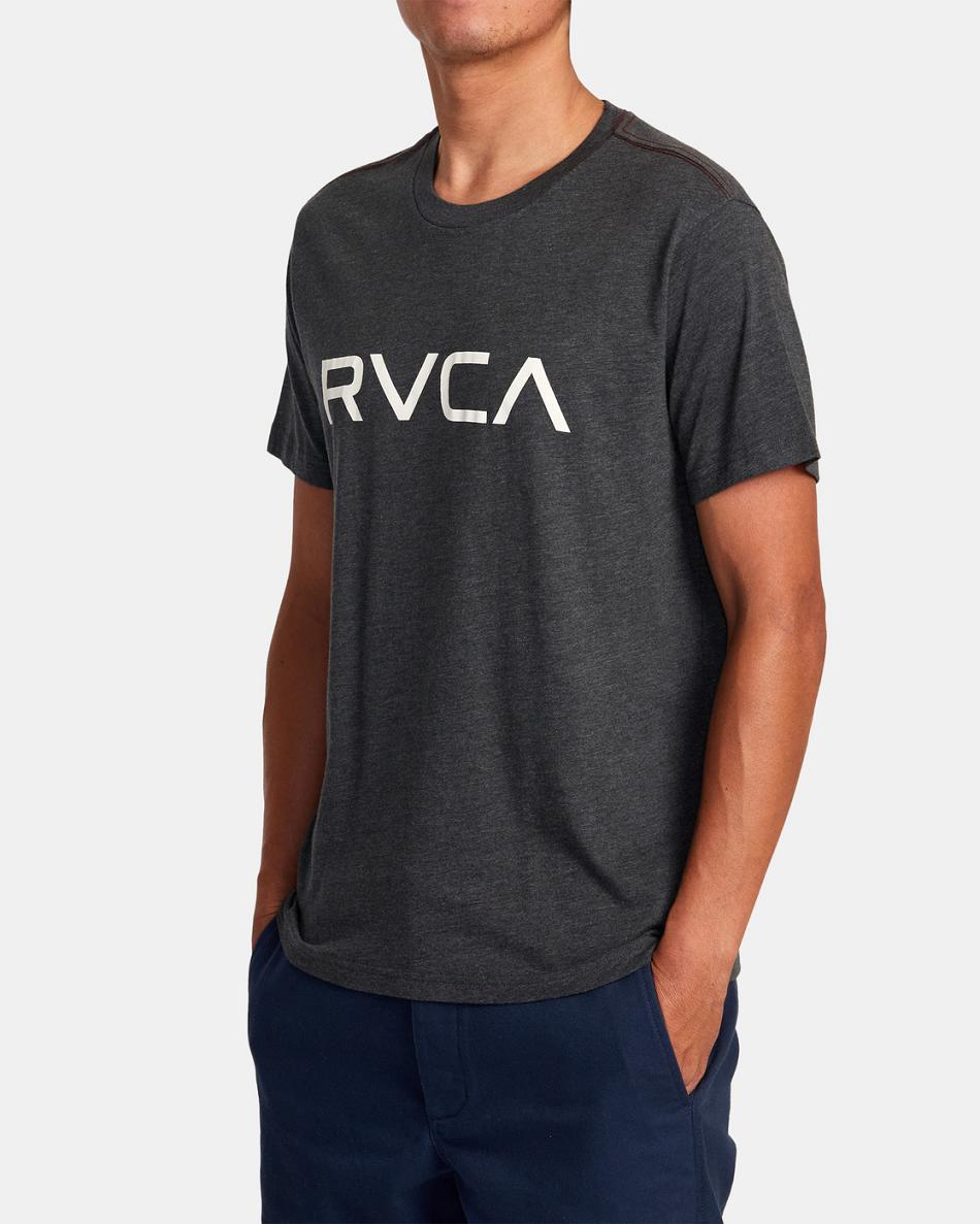 Black Rvca Big RVCA Tee Men's Short Sleeve | GUSEC96861