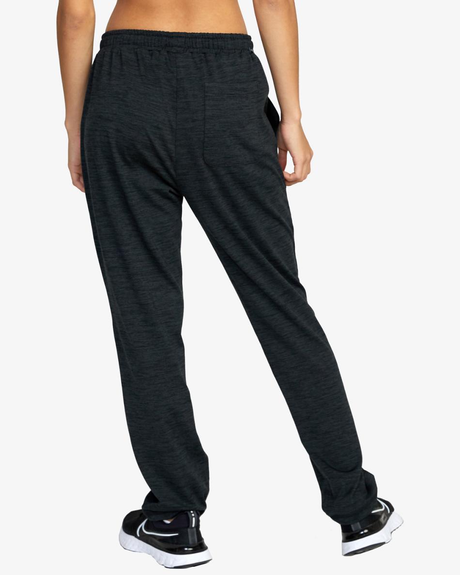 Black Rvca C-Able Workout Women's Pants | USICD69734