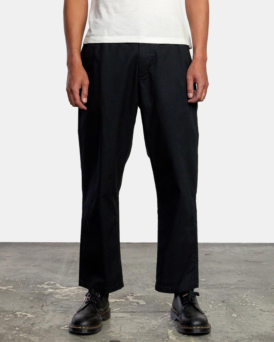 Black Rvca Curren Trouser Men's Pants | LUSTR75018