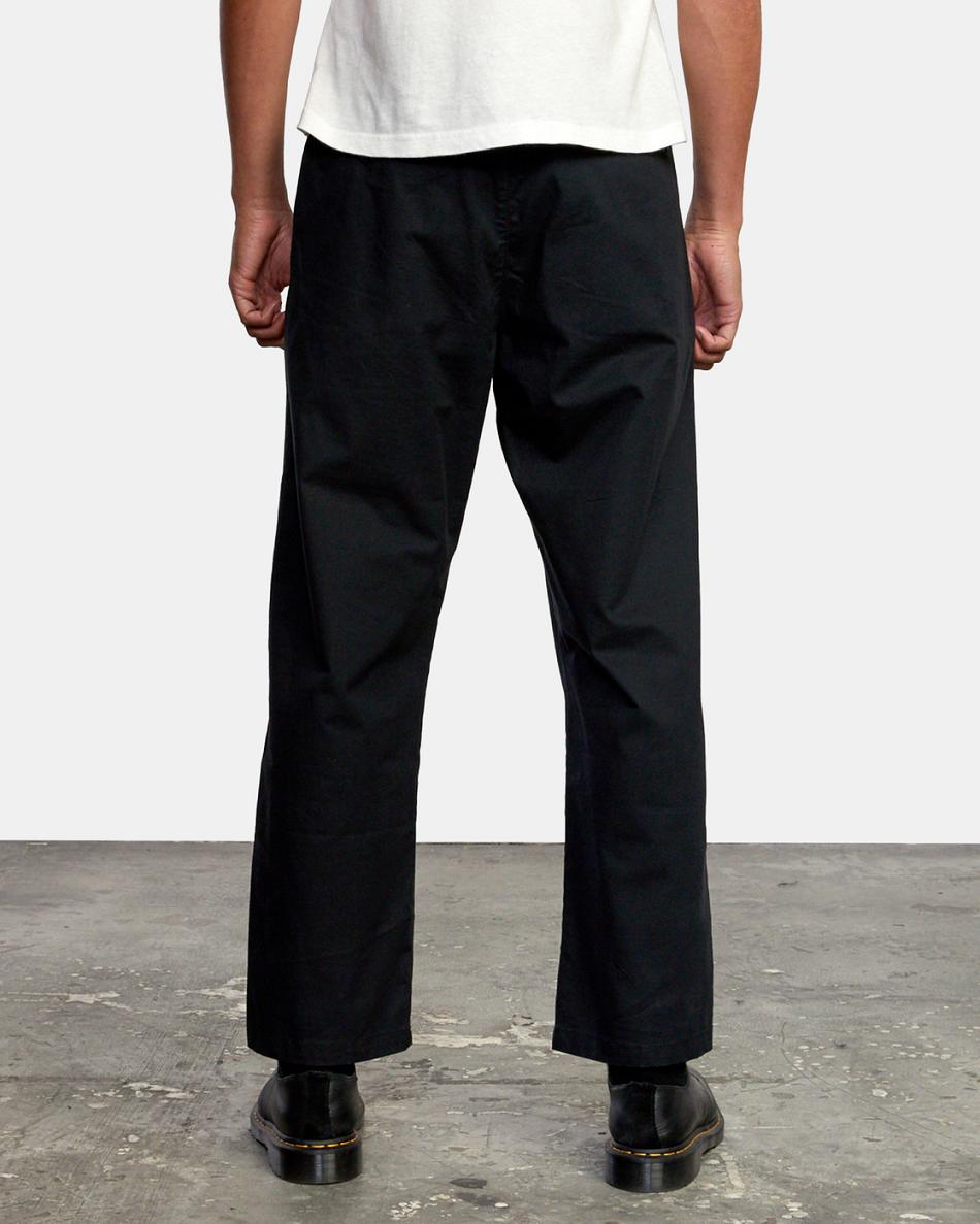 Black Rvca Curren Trouser Men's Pants | LUSTR75018