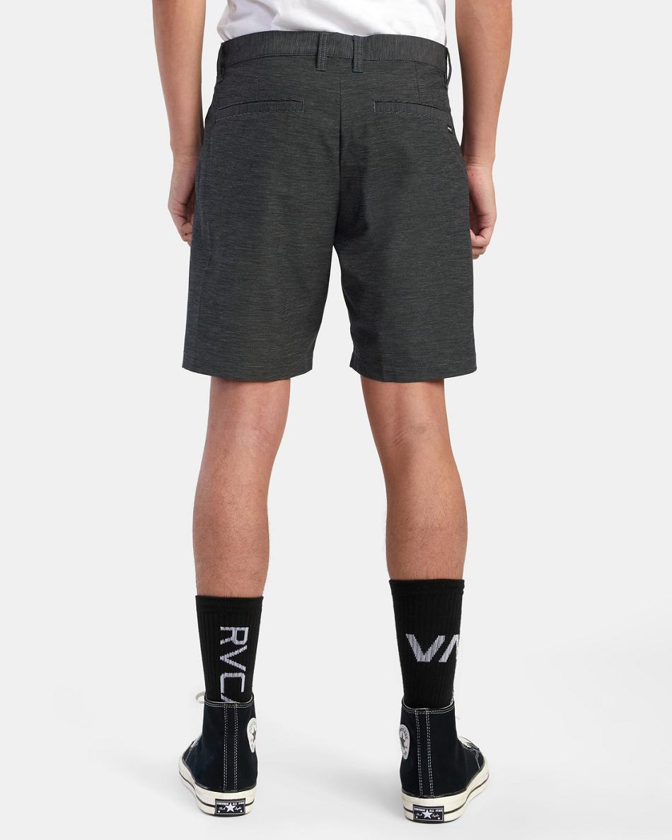Black Rvca Daggers Chino Hybrid Men's Shorts | XUSGW10705