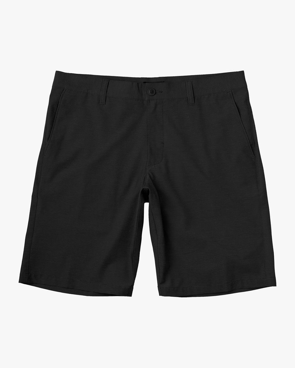 Black Rvca Daggers Hybrid Chino 18 Men\'s Shorts | PUSQX65233