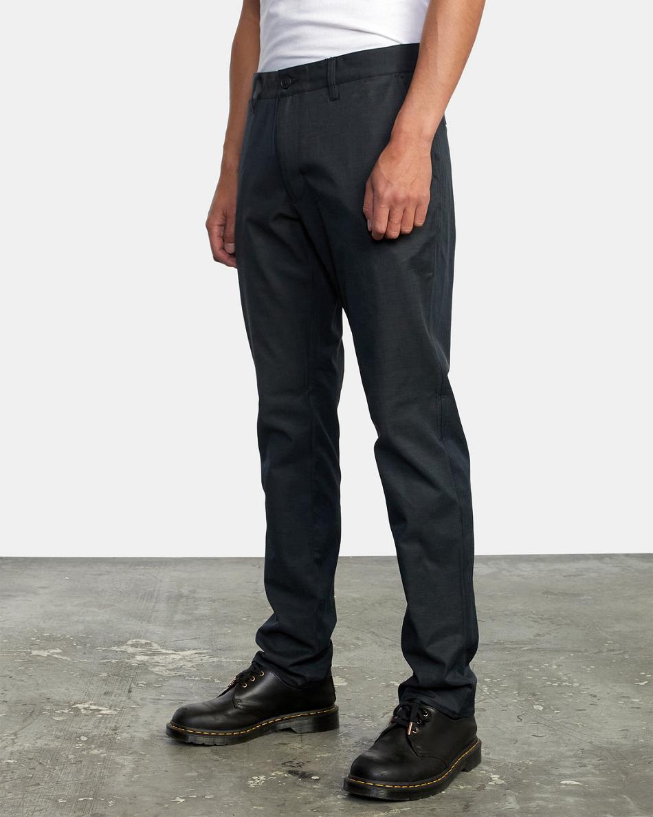 Black Rvca Daggers Tech Chino Men's Pants | USNEJ67342