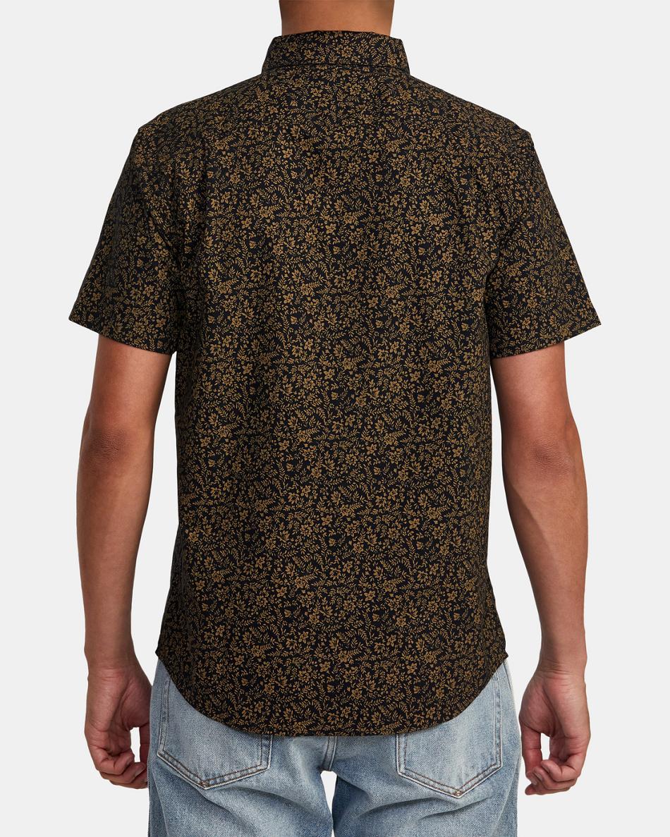 Black Rvca Do Print Short Sleeve Men's T shirt | AUSWC93614
