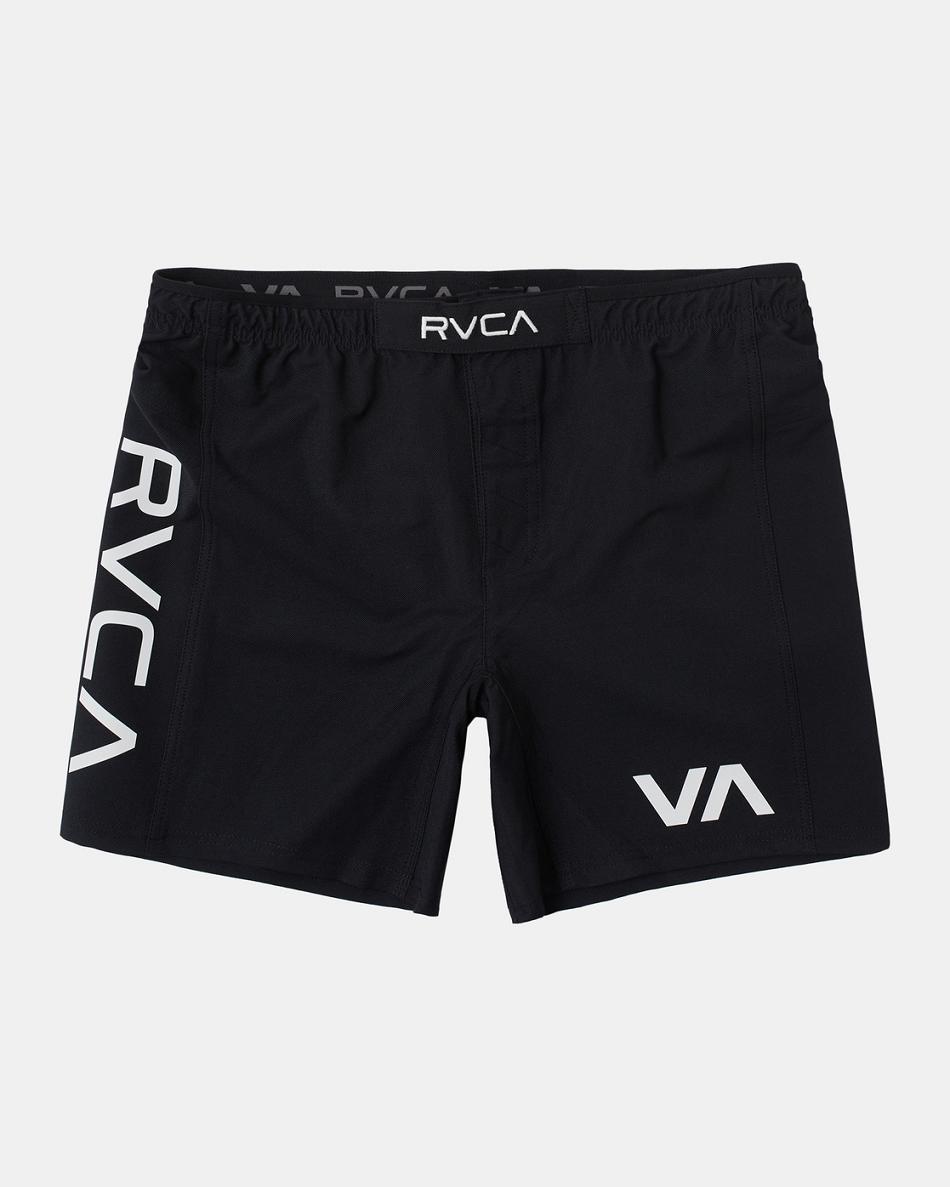 Black Rvca Grappler Elastic 17 Men\'s Shorts | PUSQX66805