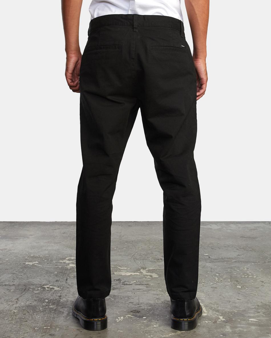 Black Rvca HITCHER Men's Pants | USNZX19304