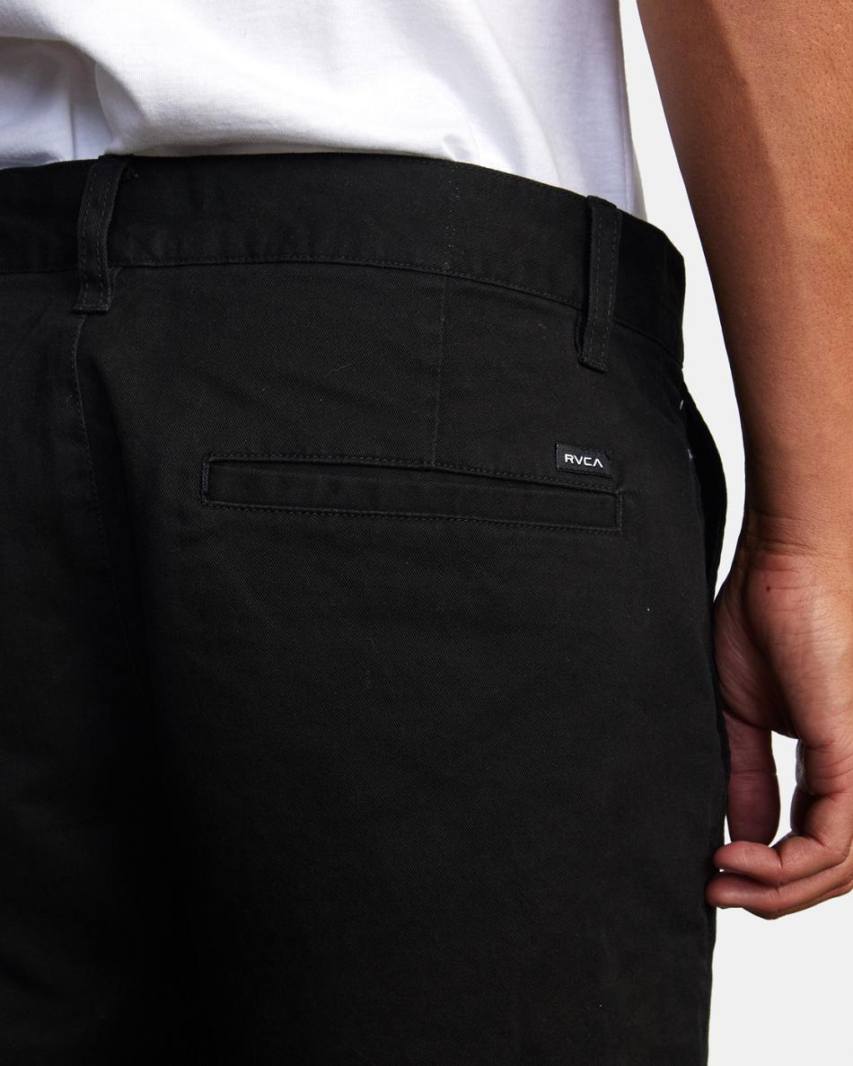 Black Rvca HITCHER Men's Pants | USNZX19304