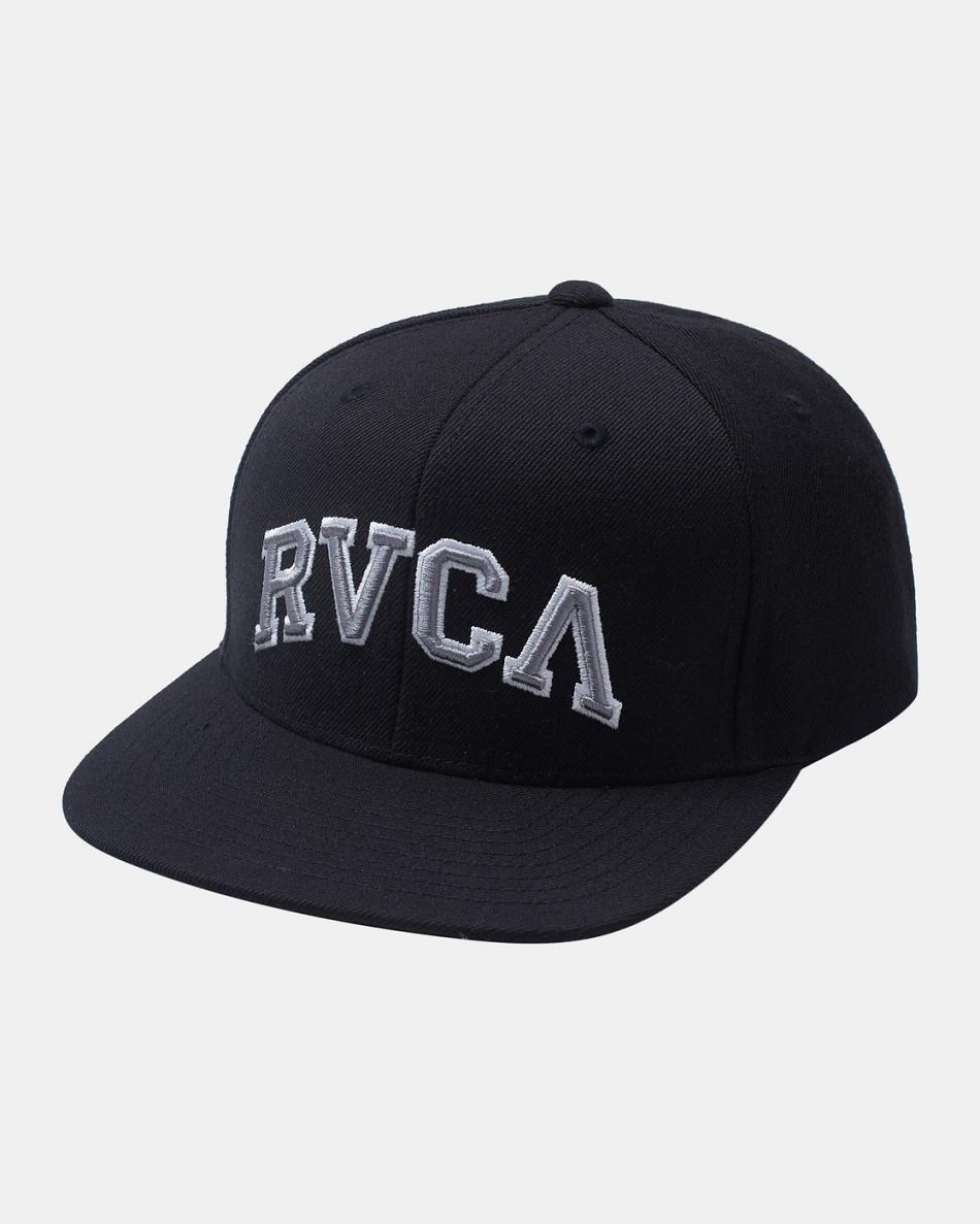 Black Rvca Hitter Snapback Boys\' Hats | UUSTG59378