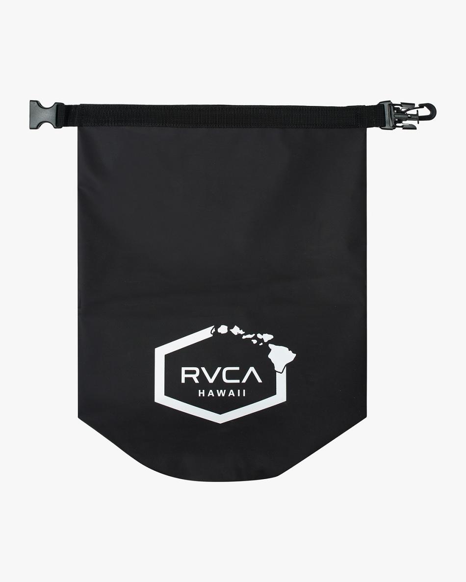 Black Rvca Island Hex 14L Dry Men\'s Bags | UUSTG59953