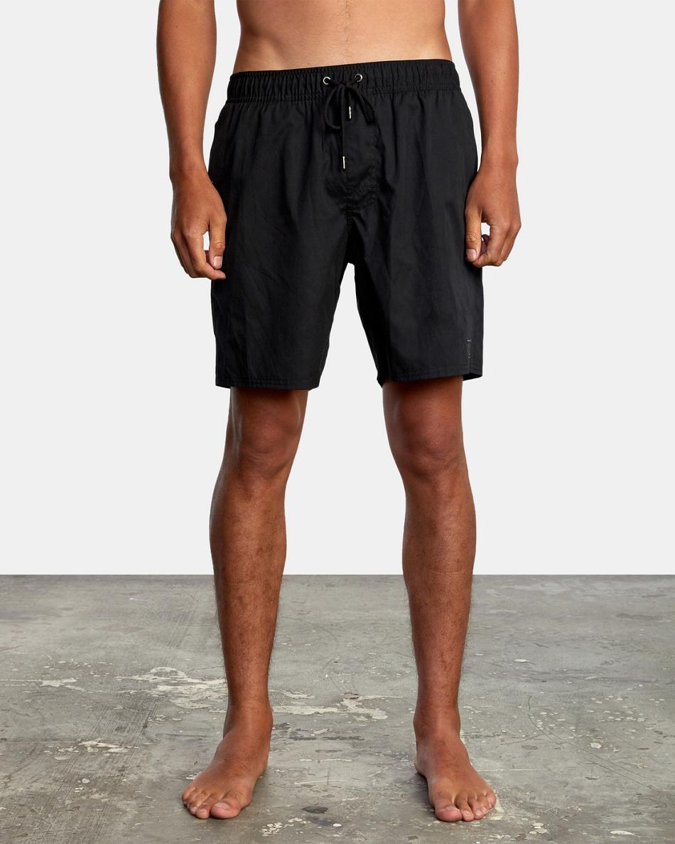 Black Rvca Opposites Hybrid Elasticized Men\'s Shorts | USXMI15617