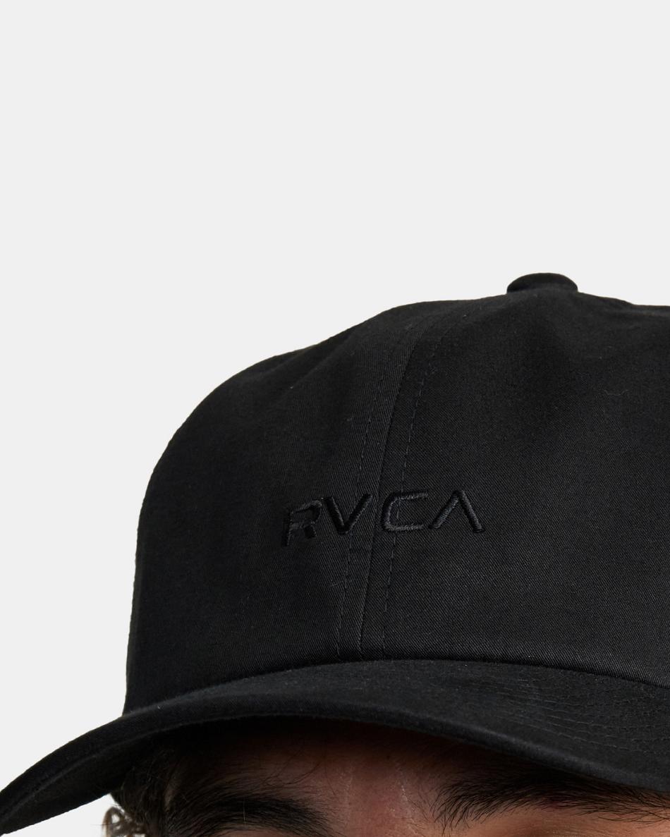 Black Rvca PTC Six Panel Baseball Men's Hats | EUSVG22409