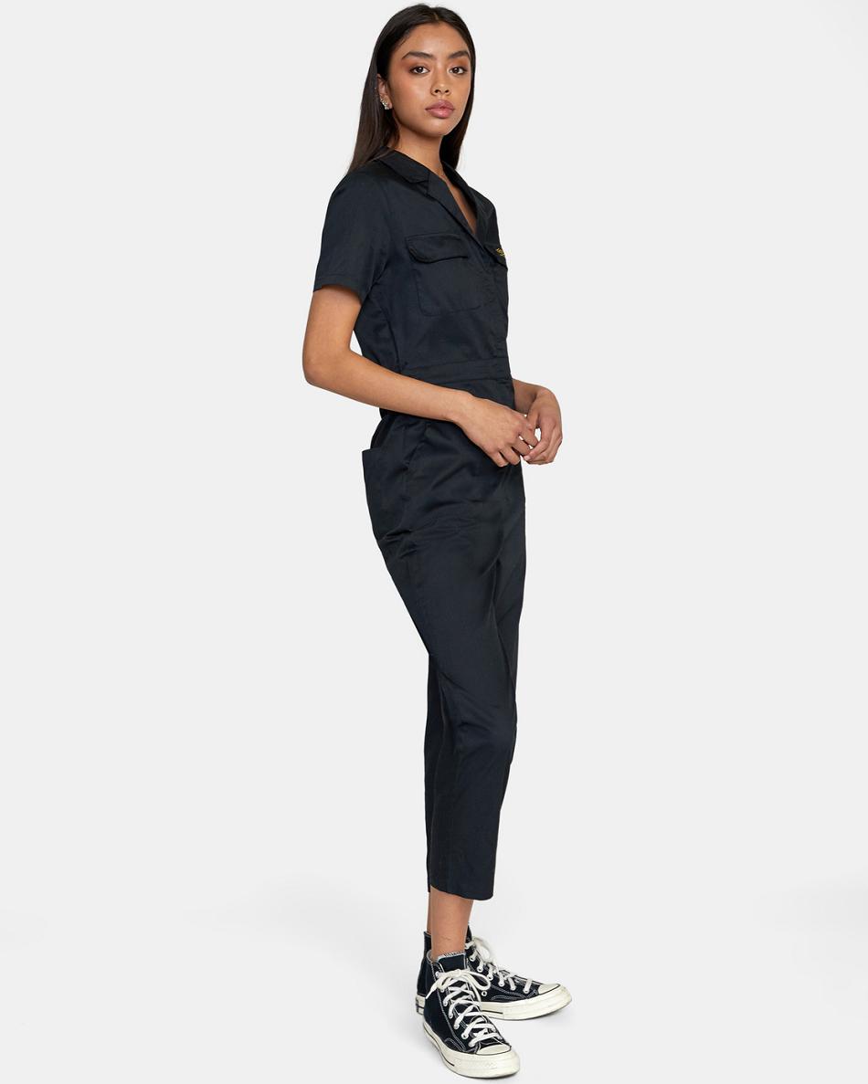 Black Rvca Recession Collection Women's Dress | UUSTG14744