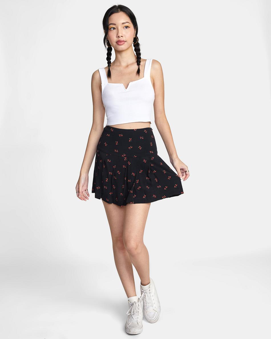 Black Rvca Spirit Mini Women's Skirts | USJBT60257