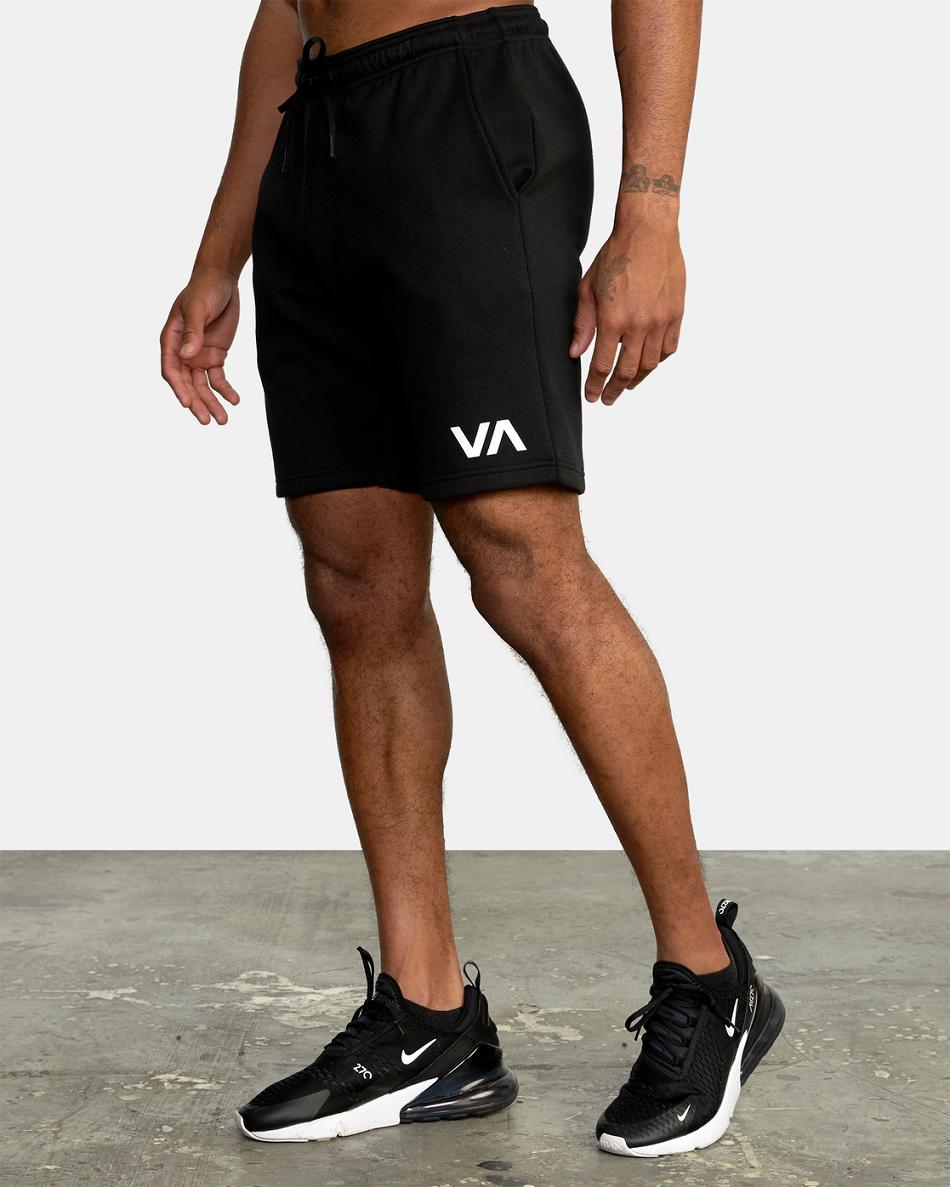 Black Rvca Sport Elastic IV 19 Men's Shorts | PUSER55498
