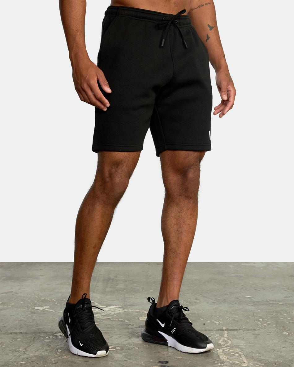 Black Rvca Sport Elastic IV 19 Men's Shorts | PUSER55498