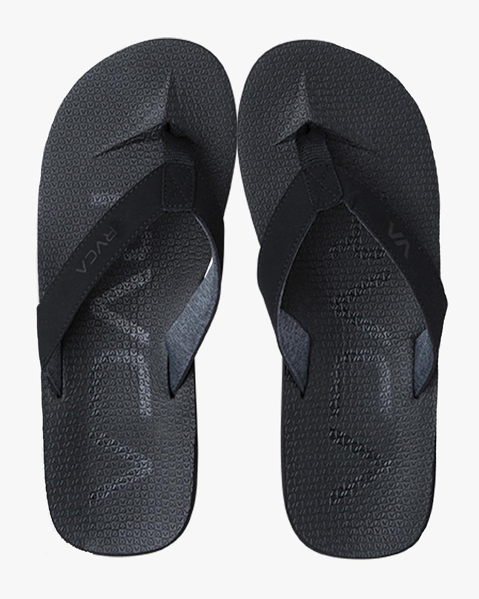 Black Rvca Subtropic Men\'s Sandals | EUSVG52559