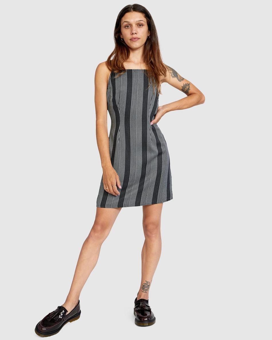 Black Rvca Timeout Women's Dress | PUSQX36752