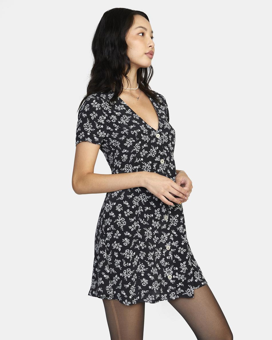 Black Rvca Understated Women's Dress | USQCS29410