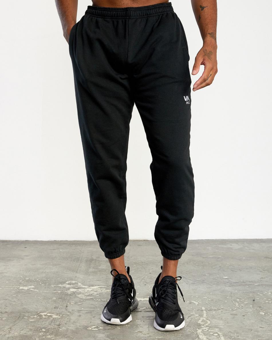 Black Rvca VA Essential Men's Pants | YUSVQ26476