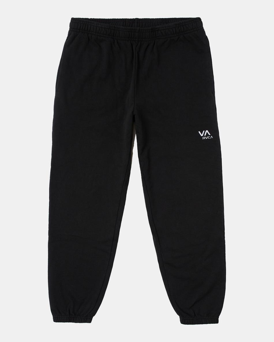 Black Rvca VA Essential Men\'s Pants | YUSVQ26476