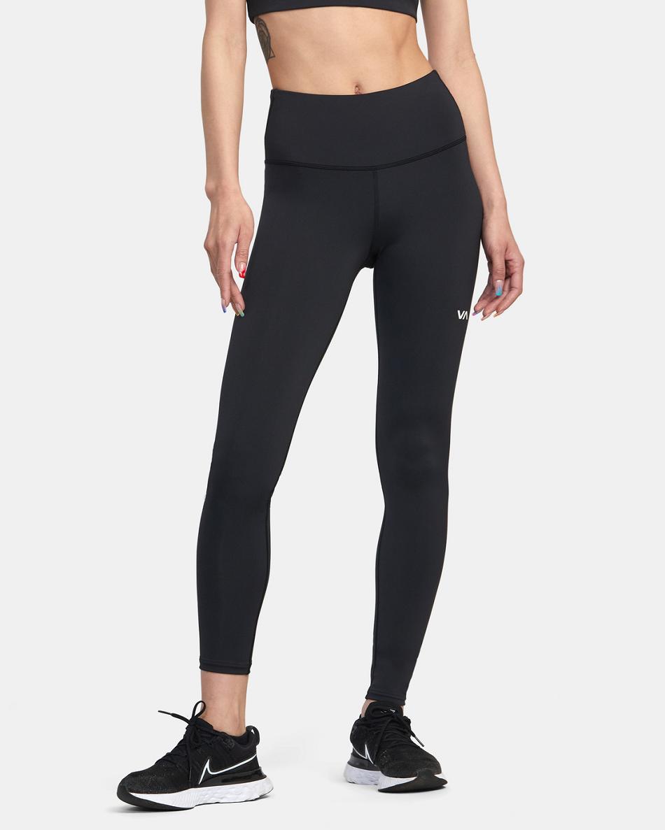 Black Rvca VA Essential Workout Women\'s Pants | USZDE12764