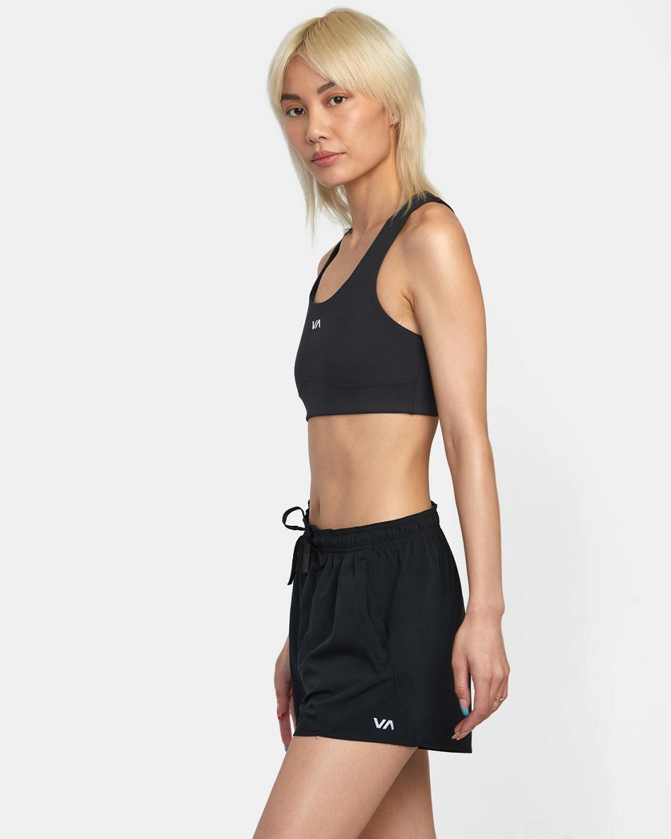 Black Rvca VA Essential Yogger Sport 12 Women's Skirts | USICD93551