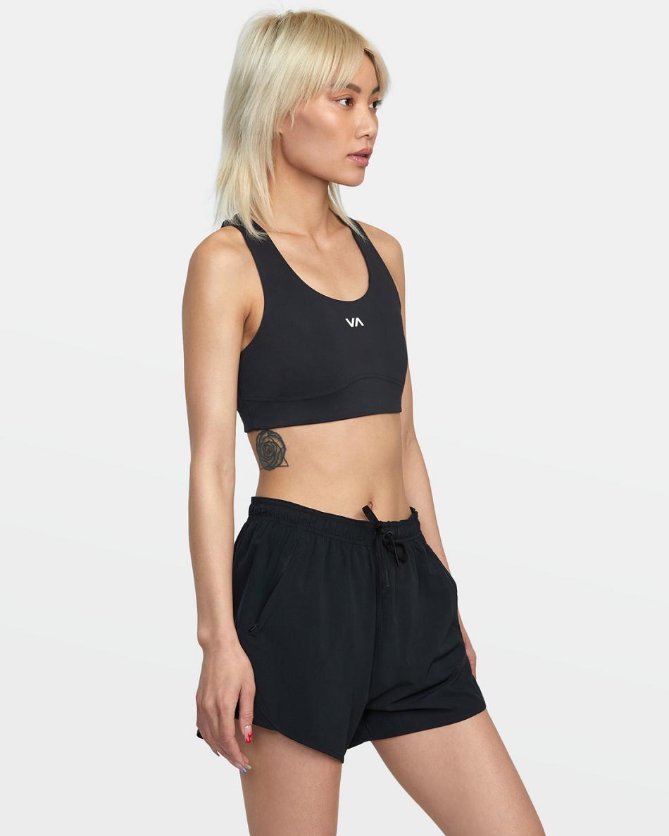 Black Rvca VA Essential Yogger Sport 12 Women's Skirts | USICD93551