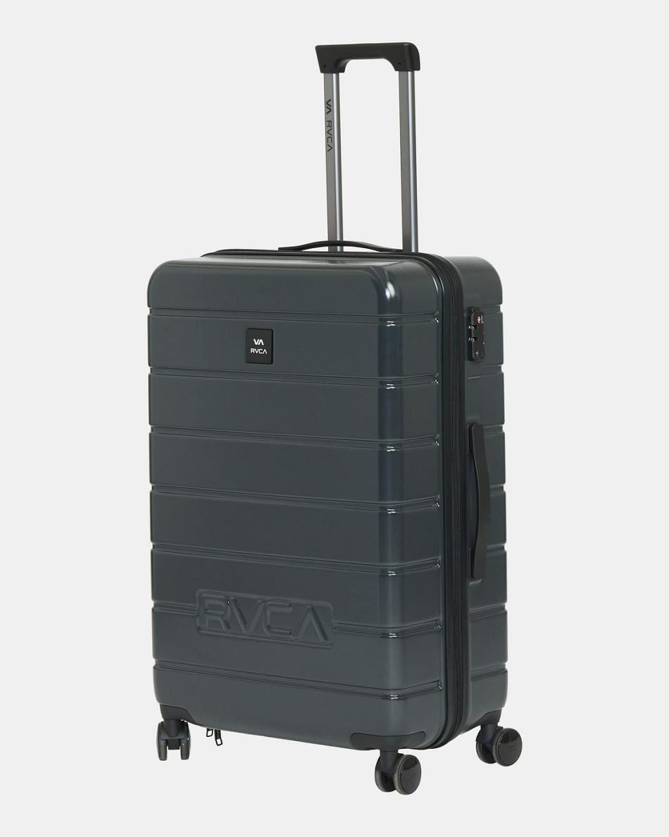 Black Rvca VA Large Roller Hardcase Men\'s Bags | USQCS93936