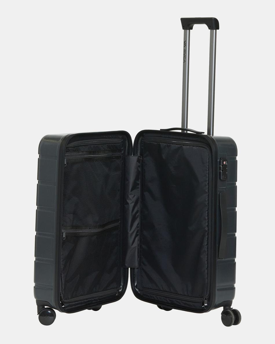 Black Rvca VA Medium Roller Hardcase Men's Bags | GUSUC42787