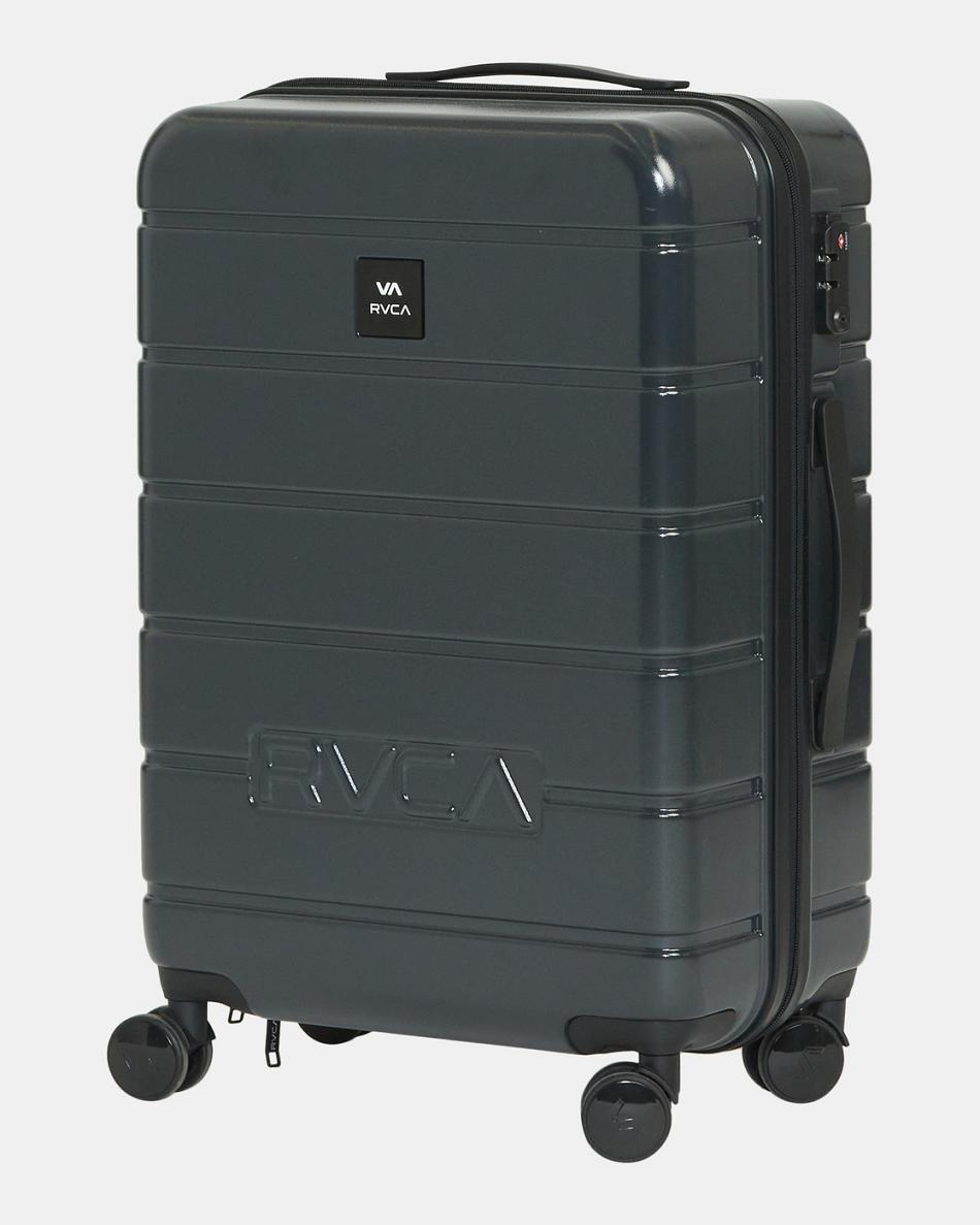 Black Rvca VA Medium Roller Hardcase Men's Bags | GUSUC42787