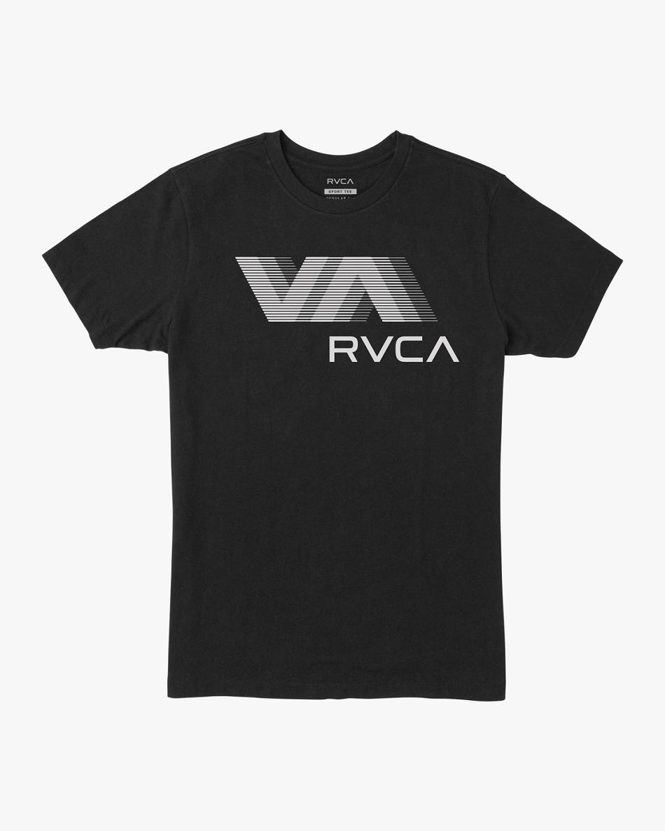 Black Rvca VA RVCA Blur Performance Tee Men\'s Short Sleeve | USQAV90788